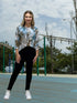 Asymmetrical Mesh See - Through Poncho Top - T2637